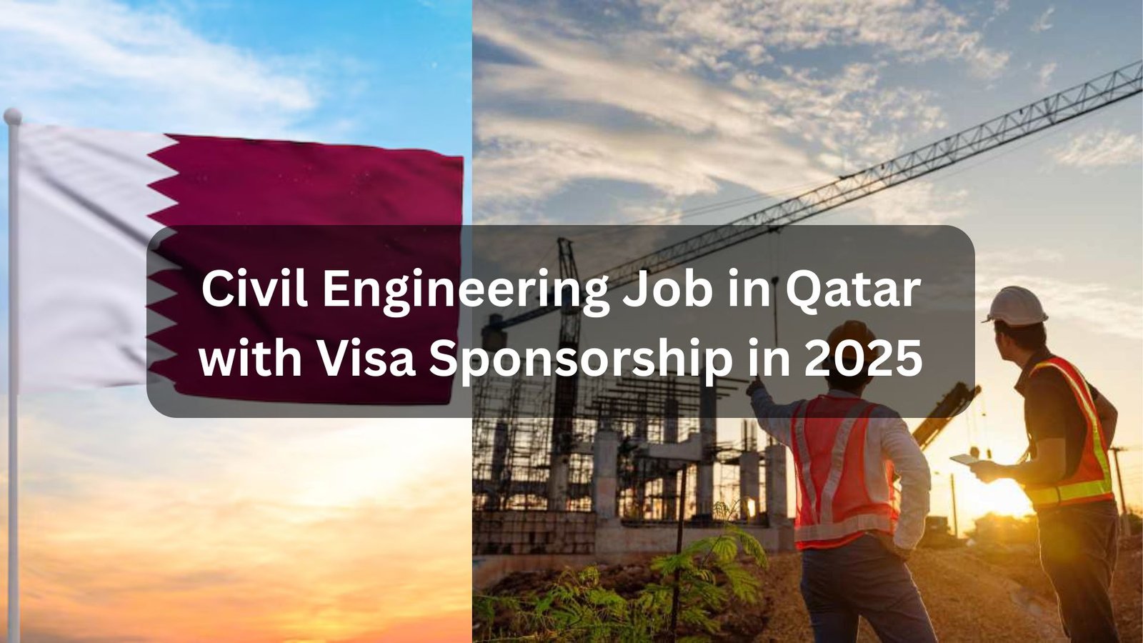 Civil engineering job opportunities in Qatar for 2025 offering visa sponsorship, competitive salaries, and career growth in major infrastructure and construction projects.